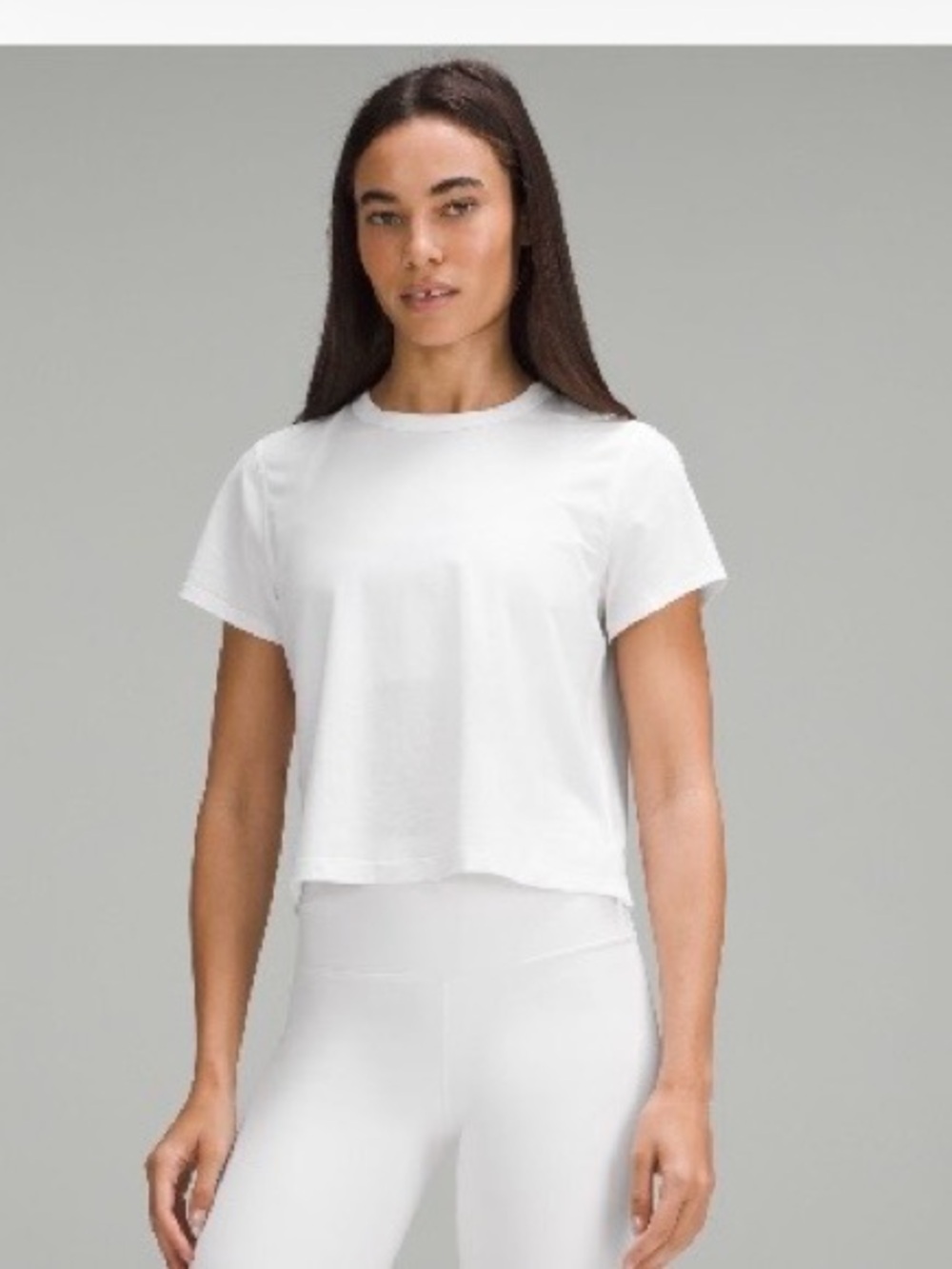Lululemon Classic-Fit Cotton-Blend T-Shirt white